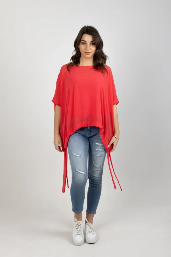 Shirts & Tops-BLANK SPACE LABEL SWIFT TOP CORAL