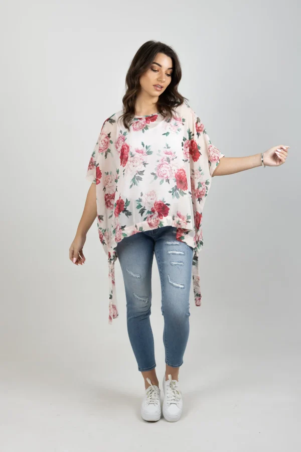 Shirts & Tops-BLANK SPACE LABEL SWIFT TOP SECRET GARDEN IVORY