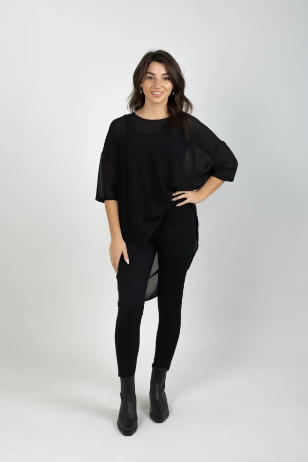 Shirts & Tops-BLANK SPACE LABEL TAYLOR TOP BLACK