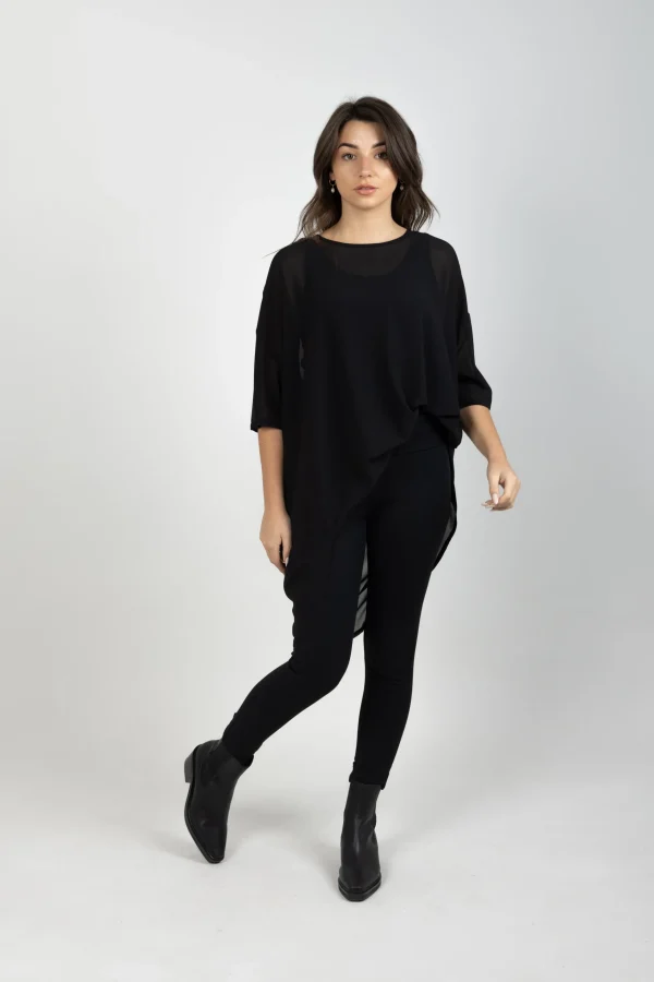 Shirts & Tops-BLANK SPACE LABEL TAYLOR TOP BLACK