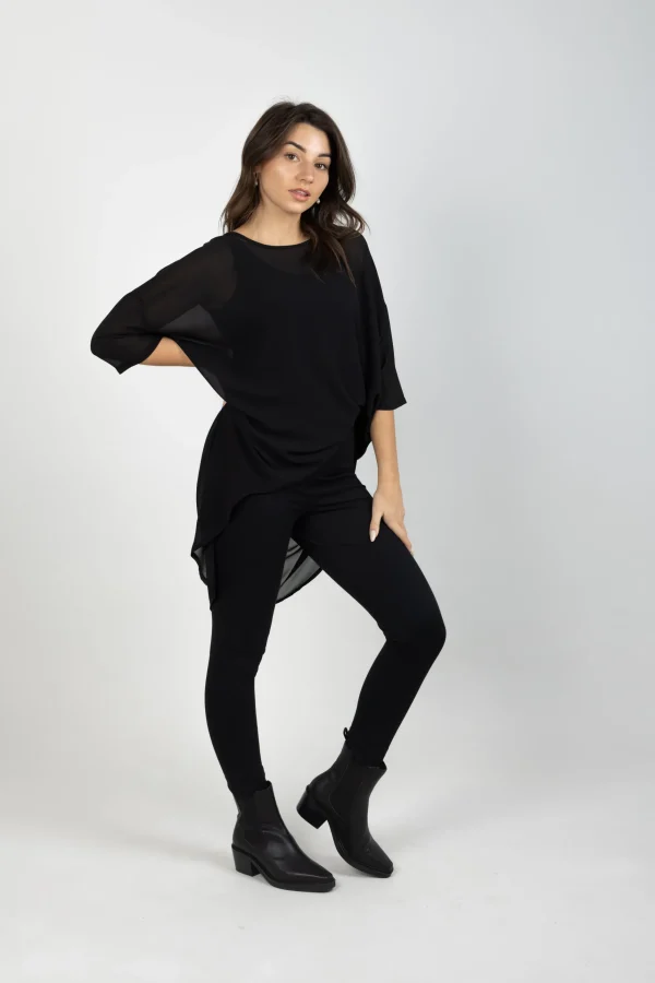 Shirts & Tops-BLANK SPACE LABEL TAYLOR TOP BLACK