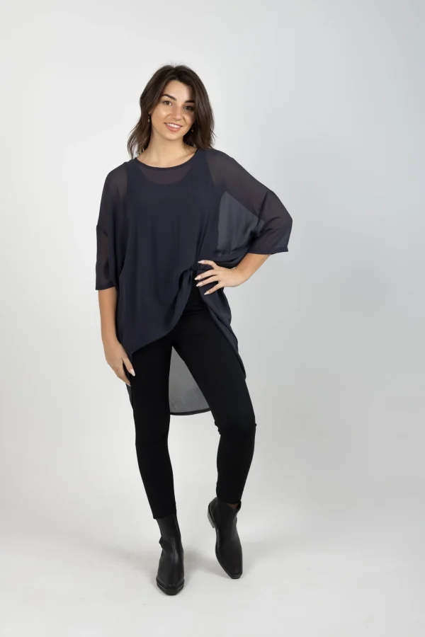 Shirts & Tops-BLANK SPACE LABEL TAYLOR TOP GRAPHITE