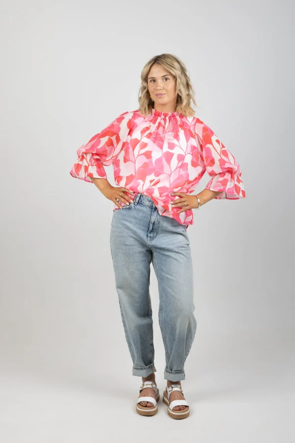 Shirts & Tops-BLANK SPACE LABEL TILLY TOP PINK PARADISE