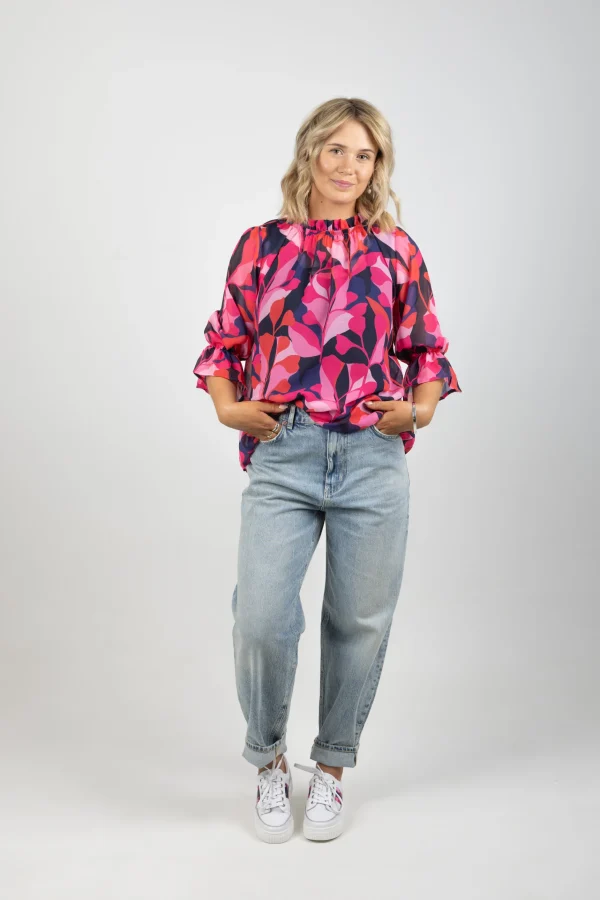 Shirts & Tops-BLANK SPACE LABEL TILLY TOP CRIMSON CRAZE