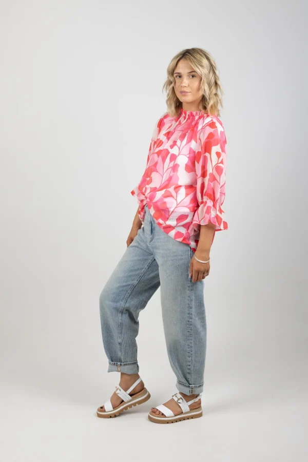 Shirts & Tops-BLANK SPACE LABEL TILLY TOP PINK PARADISE