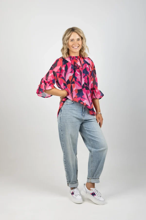 Shirts & Tops-BLANK SPACE LABEL TILLY TOP CRIMSON CRAZE
