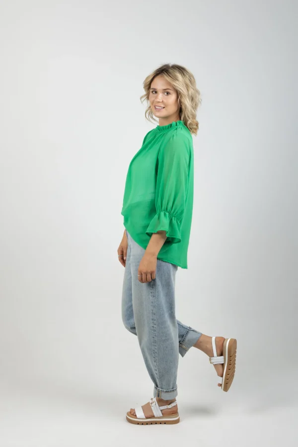 Shirts & Tops-BLANK SPACE LABEL TILLY TOP APPLE GREEN