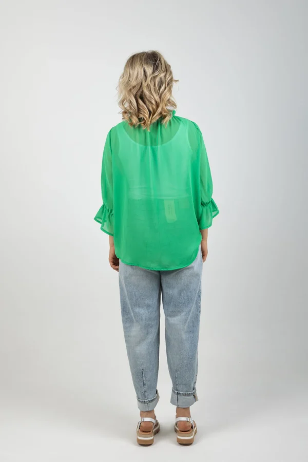 Shirts & Tops-BLANK SPACE LABEL TILLY TOP APPLE GREEN