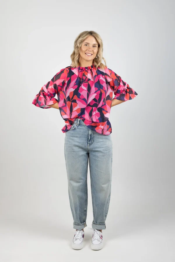 Shirts & Tops-BLANK SPACE LABEL TILLY TOP CRIMSON CRAZE