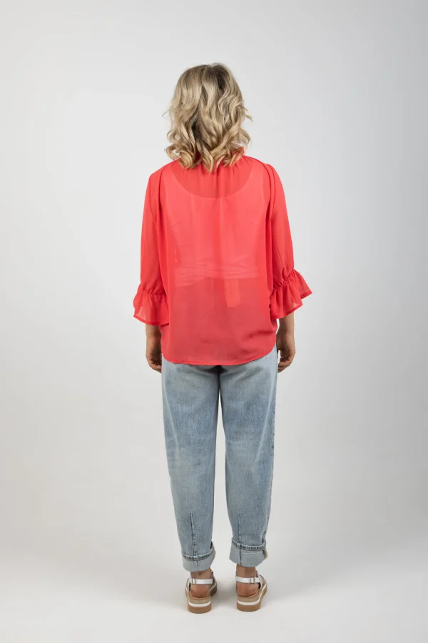Shirts & Tops-BLANK SPACE LABEL TILLY TOP CORAL