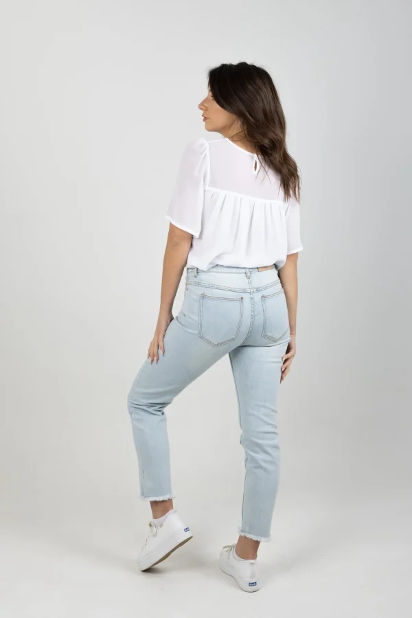 Denim-BLANK SPACE LABEL TONI BOYFRIEND JEAN - BORROWED BLUE