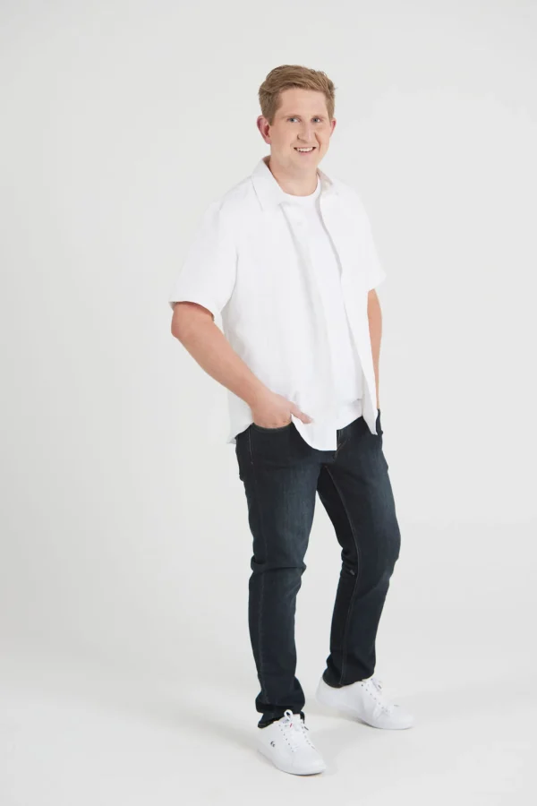 Shirts-BLANK SPACE LABEL WILLIAM LINEN SHIRT WHITE
