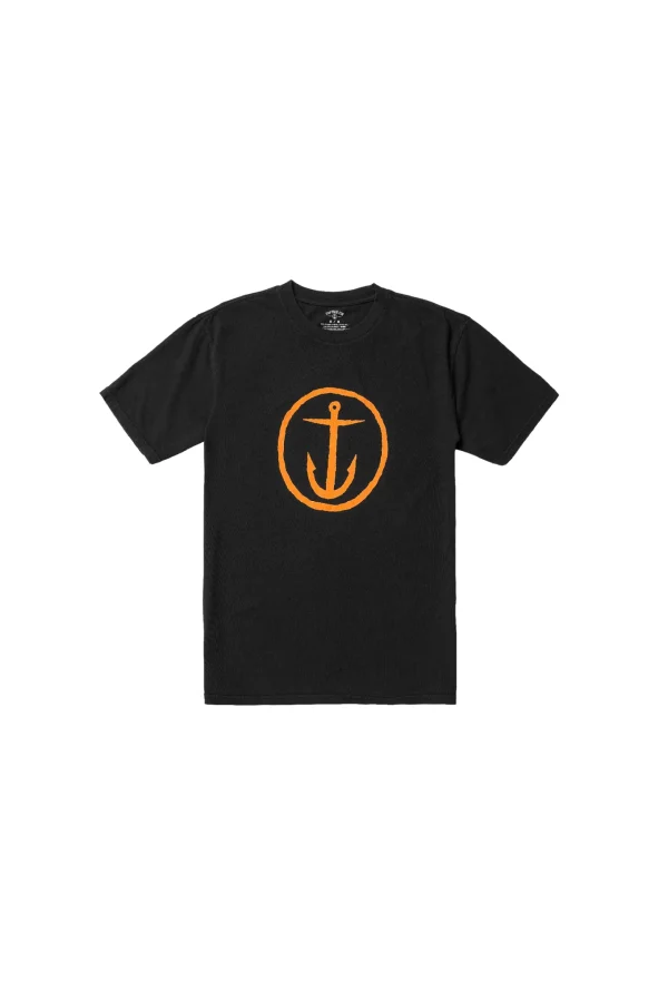 Shirts-CAPTAIN FIN OG LOGO TEE - BLACK