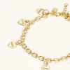 18Kt Gold Plated | Jewellery-BLANK SPACE. CHAIN OF HEARTS BRACELET 18KT GOLD
