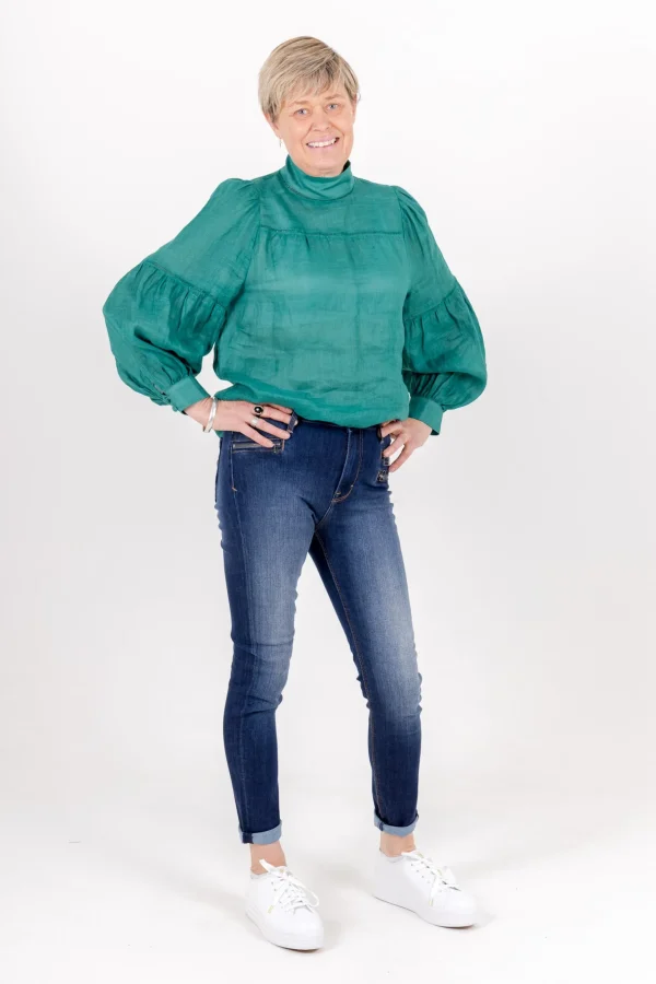 Denim-CULT OF INDIVIDUALITY GYPSY HIGH RISE JEAN - ROCCO ZIPPER