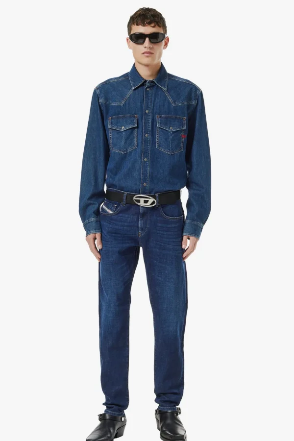 Denim-DIESEL D-STRUKT JEAN - DARK BLUE