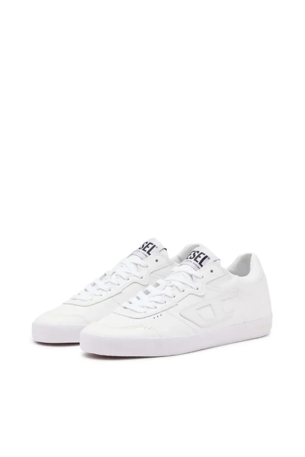 Footwear-DIESEL LEROJI LOW SNEAKER WHITE LEATHER