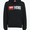 Sweaters & Knitwear-DIESEL S-GINN-HOOD-DIV SWEATSHIRT - BLACK