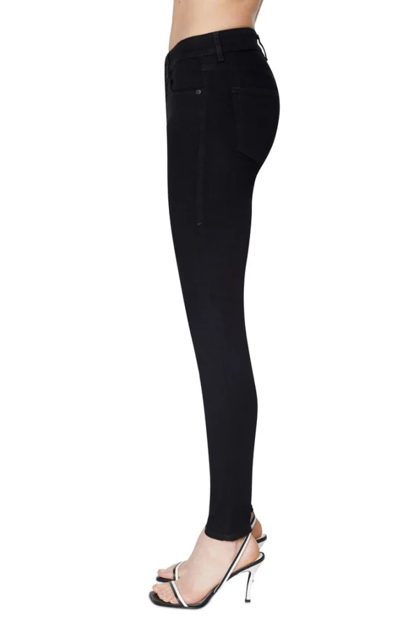 Denim-DIESEL SUPER SKINNY SLANDY JEAN BLACK