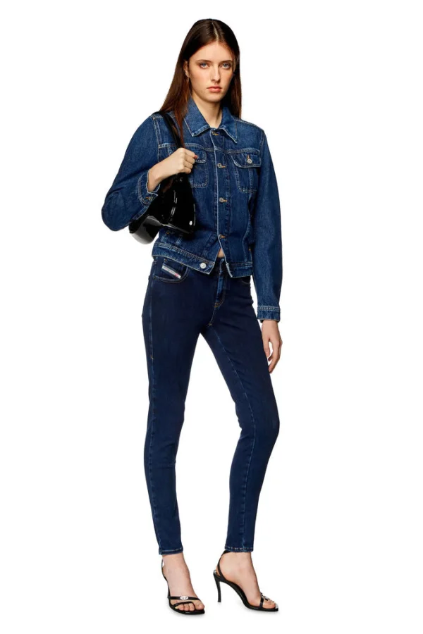 Denim-DIESEL SUPER SKINNY SLANDY JEAN DARK AGED