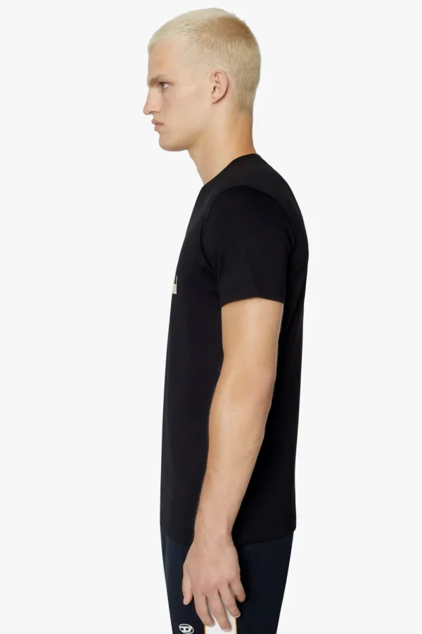 Tees & Tanks-DIESEL T-DIEGOR-E12 T-SHIRT - BLACK