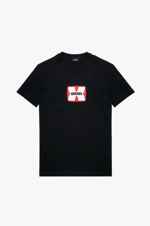 Tees & Tanks-DIESEL T-DIEGOR-K47 T-SHIRT - BLACK