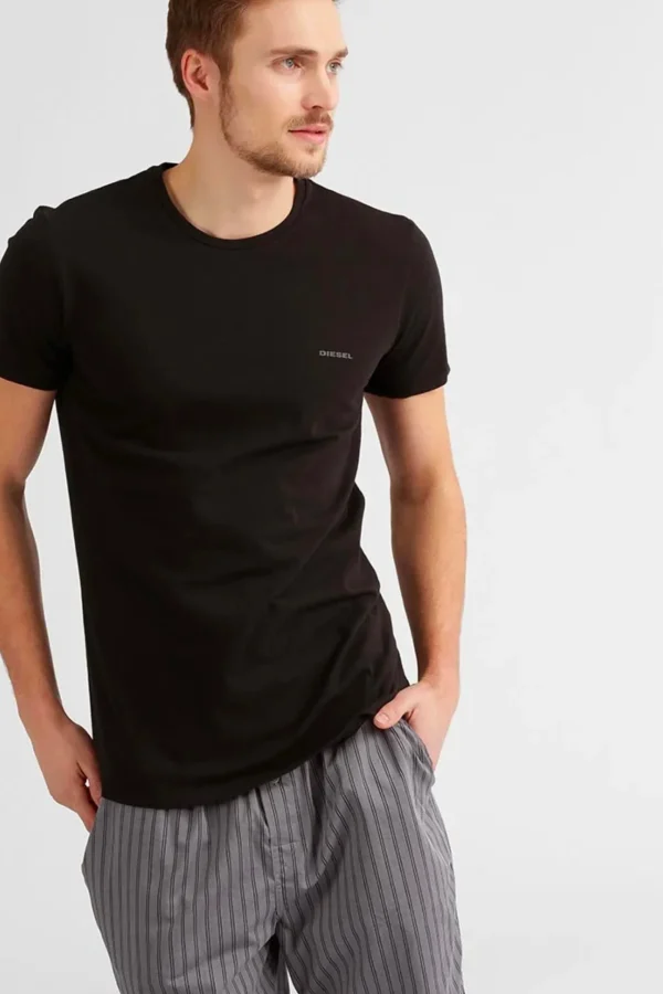 Tees & Tanks-DIESEL UMTEE JAKE T-SHIRT 3 PACK - BLACK