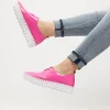 Footwear-DJANGO & JULIETTE BRENDA SNEAKER - HOT PINK PATENT LEATHER