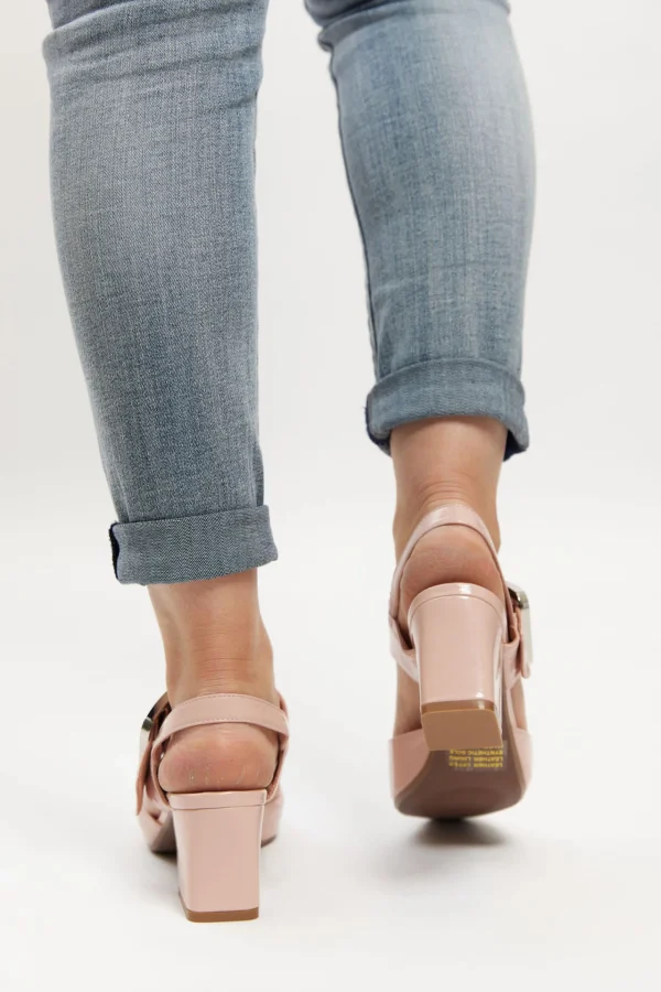 Footwear-DJANGO & JULIETTE MAGALY HEEL - PINK PATENT