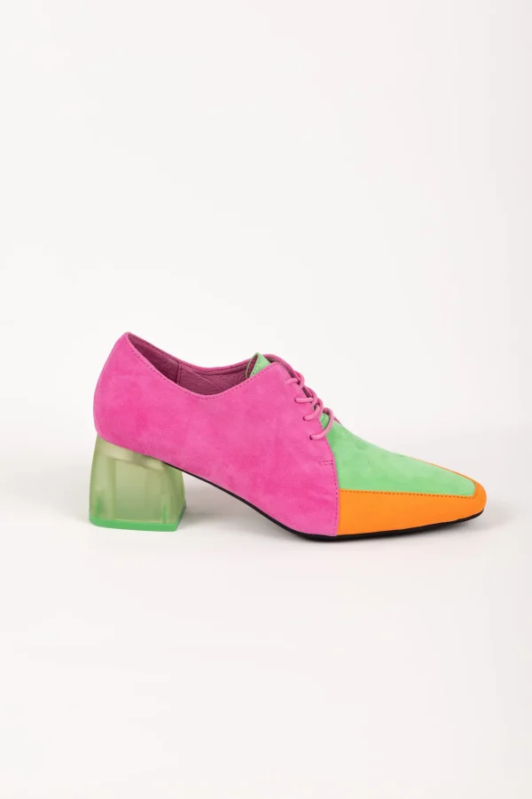 Footwear-DJANGO & JULIETTE MARICE SHOE MANDARIN LIME SUEDE
