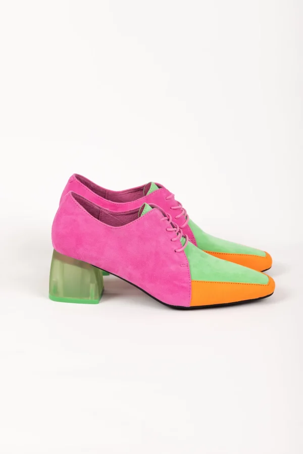 Footwear-DJANGO & JULIETTE MARICE SHOE MANDARIN LIME SUEDE