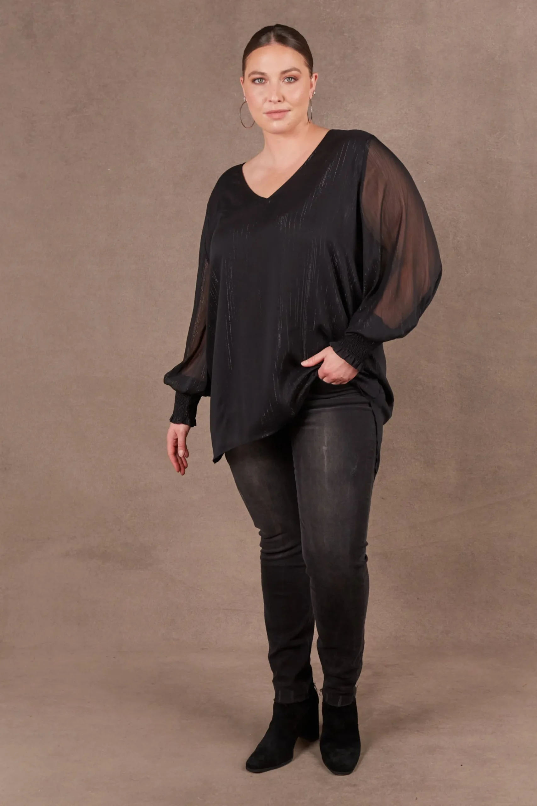 ebive_bantu_top_ebony_1.webp Shirts & Tops-EB&IVE BANTU TOP EBONY