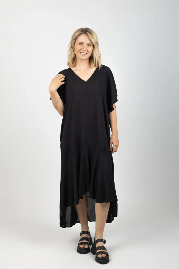 Dresses-EB&IVE ESPRIT FLUTTER MAXI EBONY