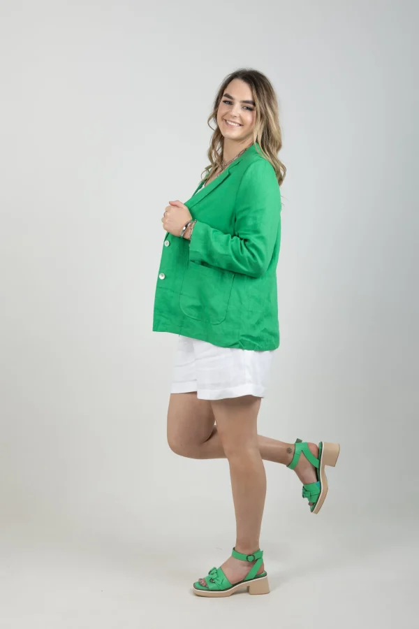 Coats & Jackets-EB&IVE HALCYON BLAZER EMERALD