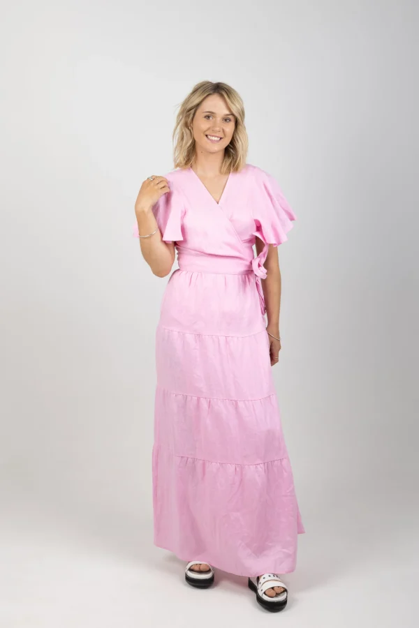 Dresses-EB&IVE HALCYON MAXI DRESS CAMEO
