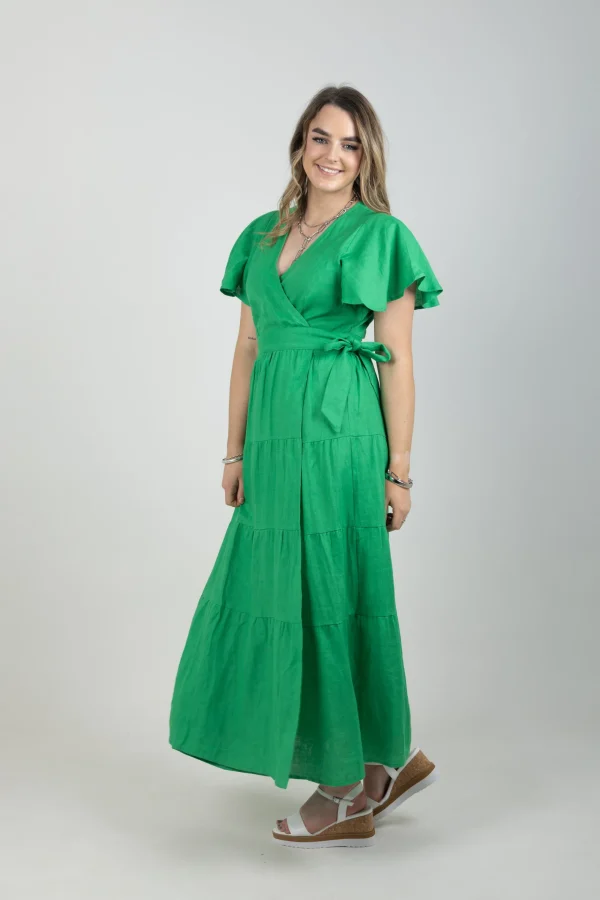 Dresses-EB&IVE HALCYON MAXI DRESS EMERALD