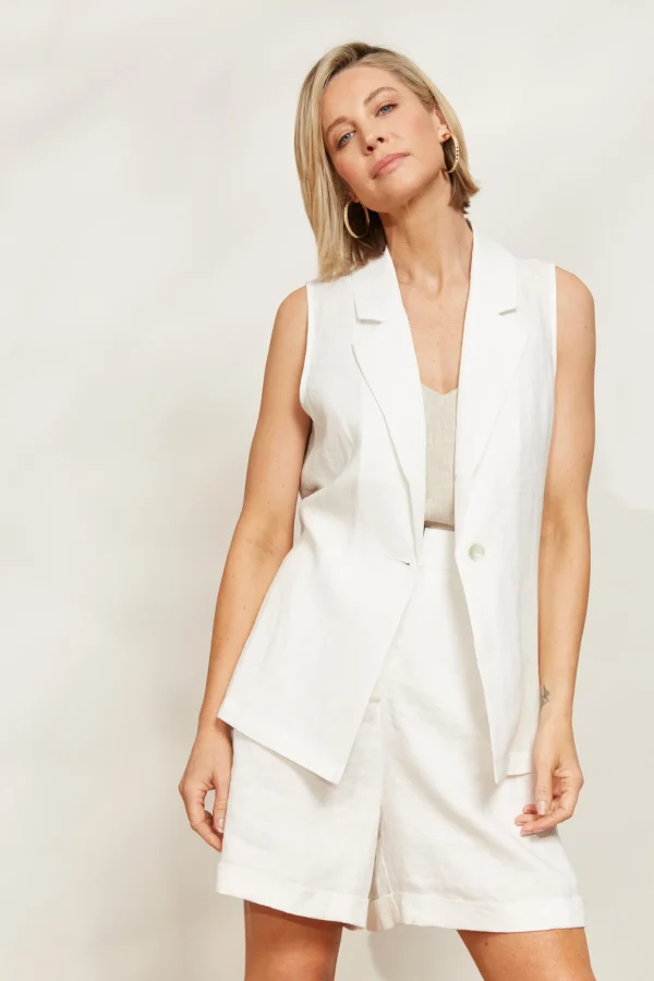 Sweaters & Knitwear-EB&IVE HALCYON VEST OPAL