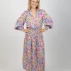 Dresses-EB&IVE LA MER SHIRRED MAXI FIORE