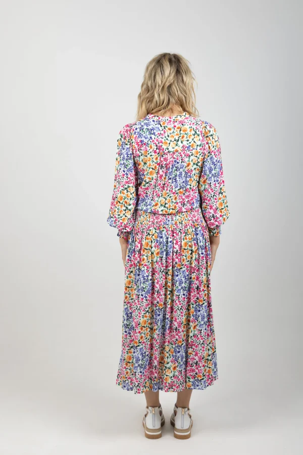 Dresses-EB&IVE LA MER SHIRRED MAXI FIORE