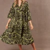 Dresses-EB&IVE MAYAN TIERED MAXI FERN