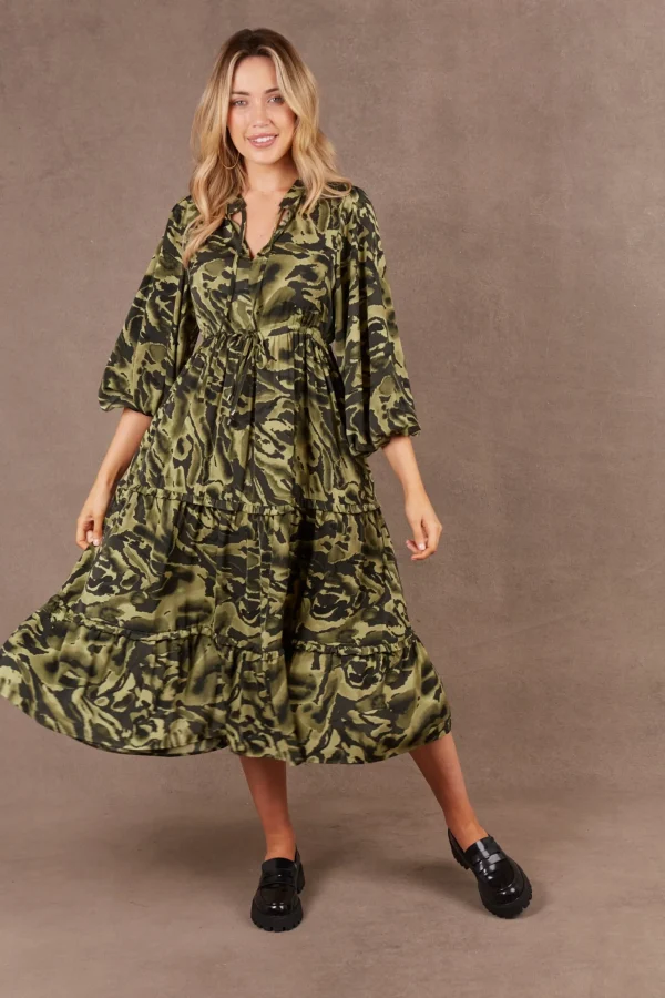 Dresses-EB&IVE MAYAN TIERED MAXI FERN
