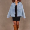Coats & Jackets-EB&IVE META DENIM JACKET DENIM
