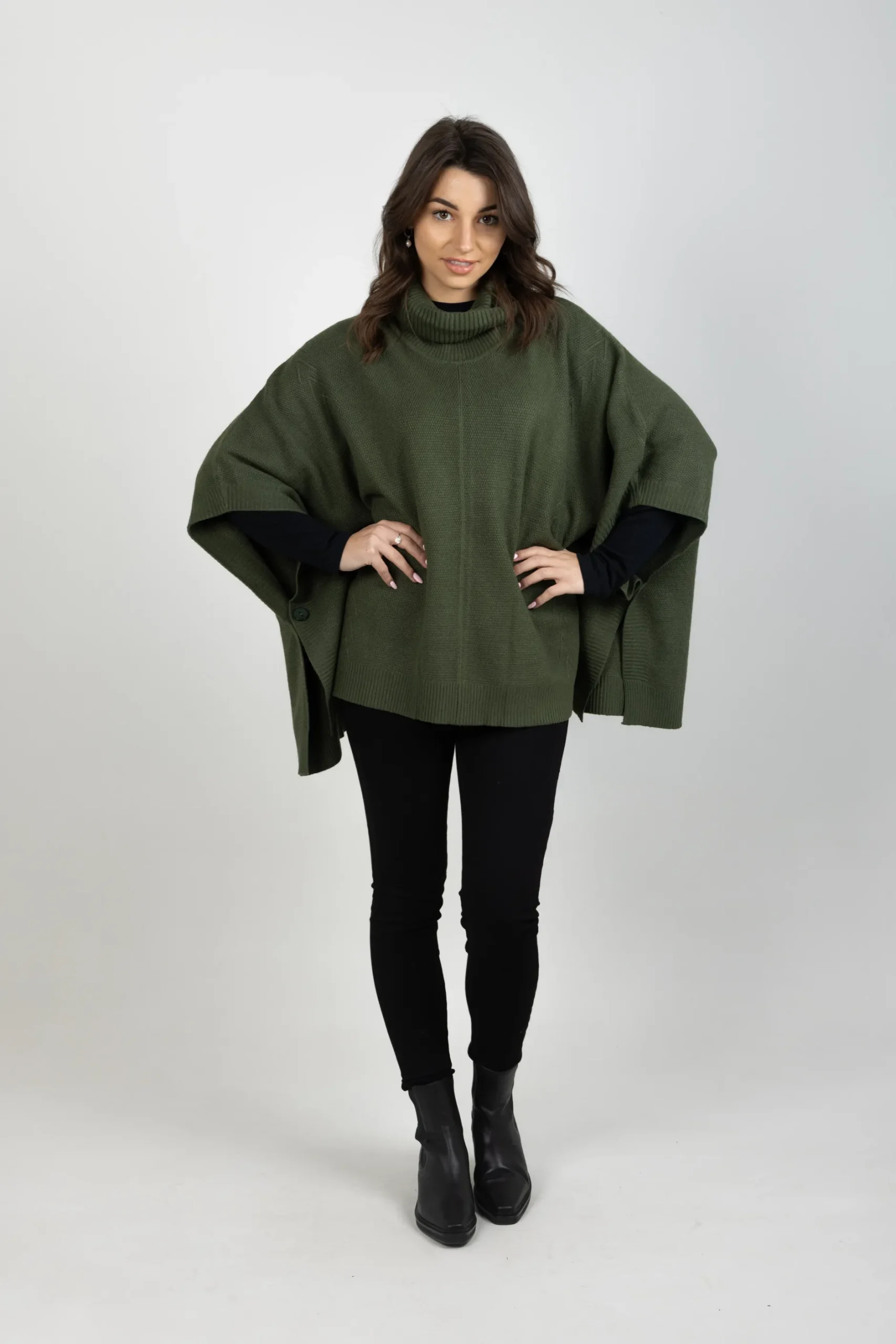 ebive_nawi_poncho_olive_2.webp Sweaters & Knitwear-EB&IVE NAWI PONCHO OLIVE