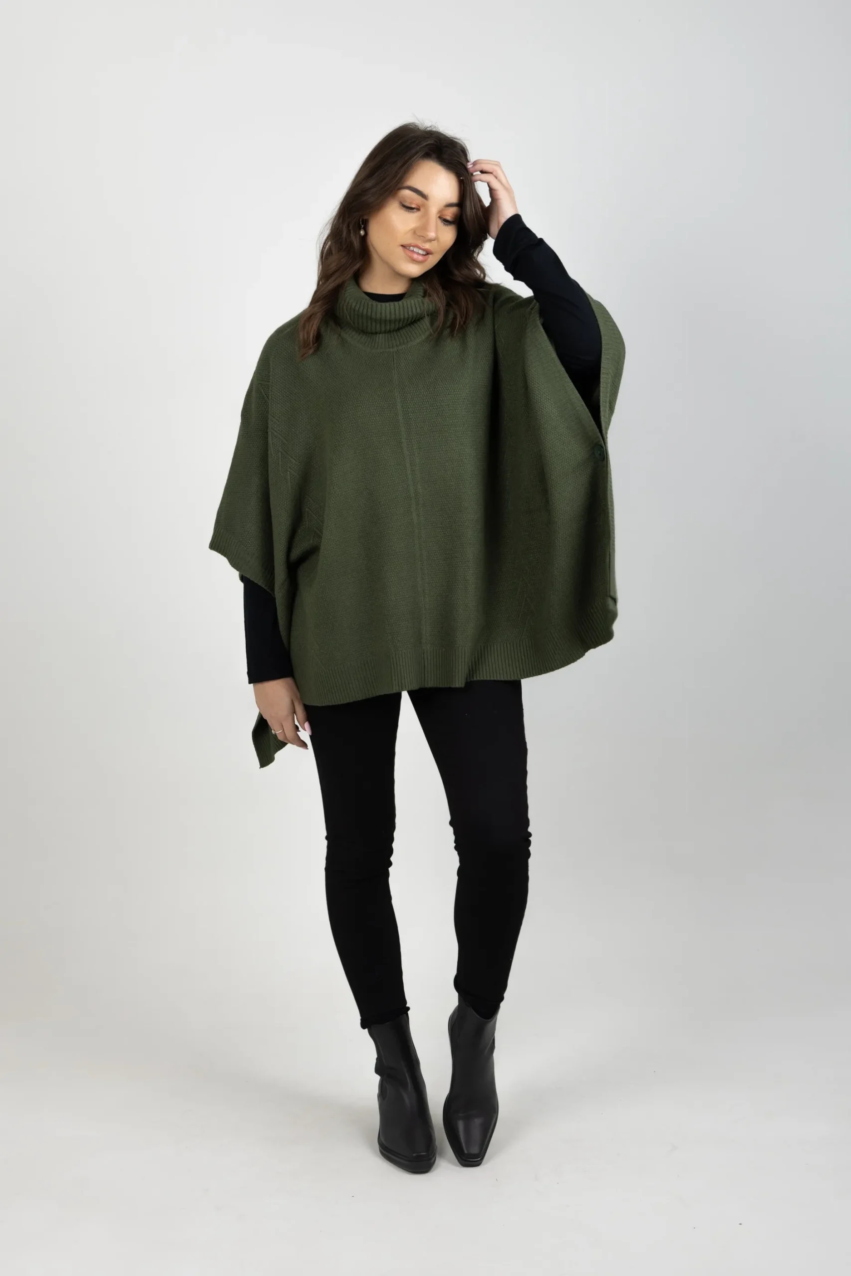 ebive_nawi_poncho_olive_3.webp Sweaters & Knitwear-EB&IVE NAWI PONCHO OLIVE