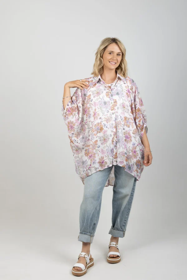 Shirts & Tops-EB&IVE SERENO RELAXED SHIRT PAISLEY