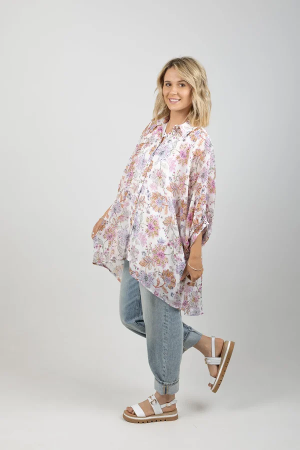 Shirts & Tops-EB&IVE SERENO RELAXED SHIRT PAISLEY