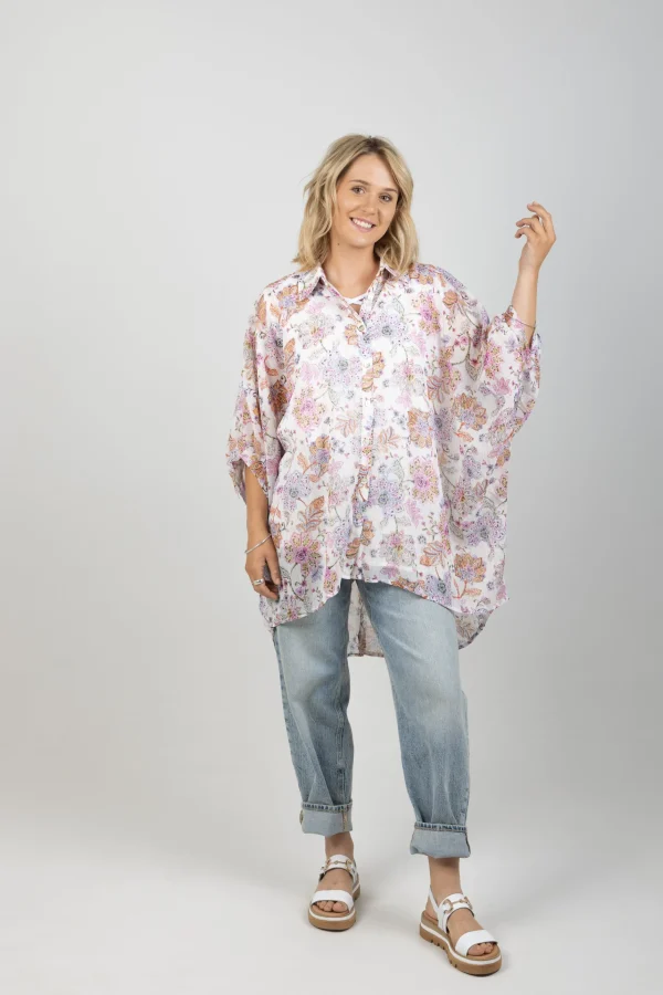 Shirts & Tops-EB&IVE SERENO RELAXED SHIRT PAISLEY