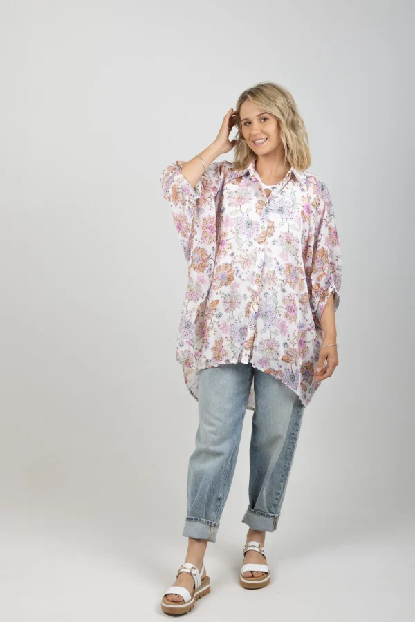 Shirts & Tops-EB&IVE SERENO RELAXED SHIRT PAISLEY