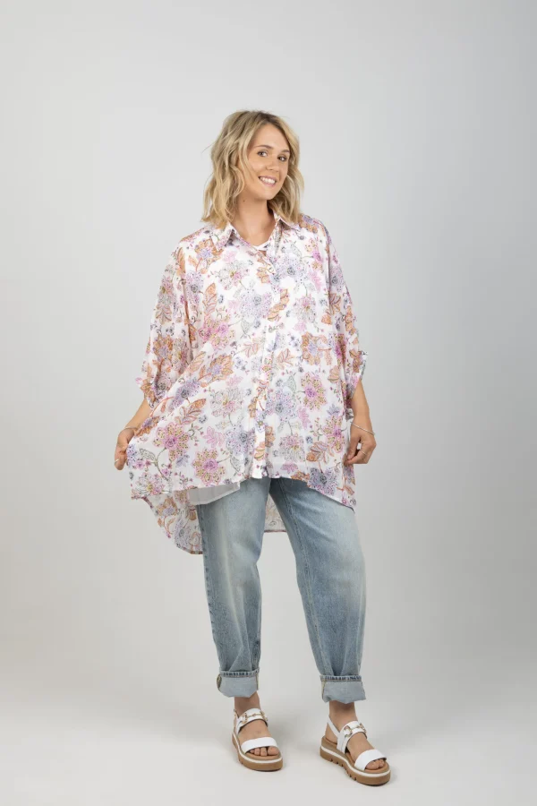 Shirts & Tops-EB&IVE SERENO RELAXED SHIRT PAISLEY