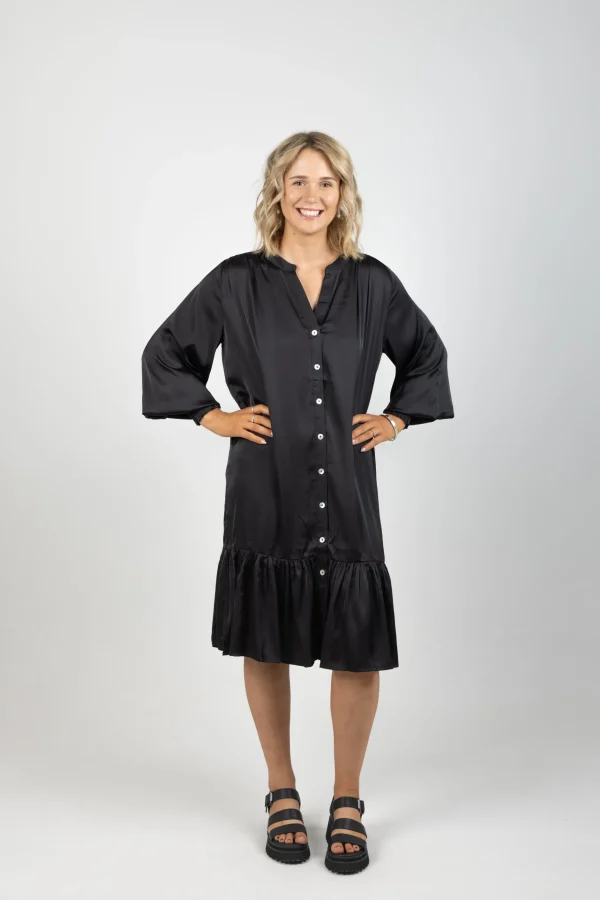 Dresses-EB&IVE STAPLE DRESS EBONY